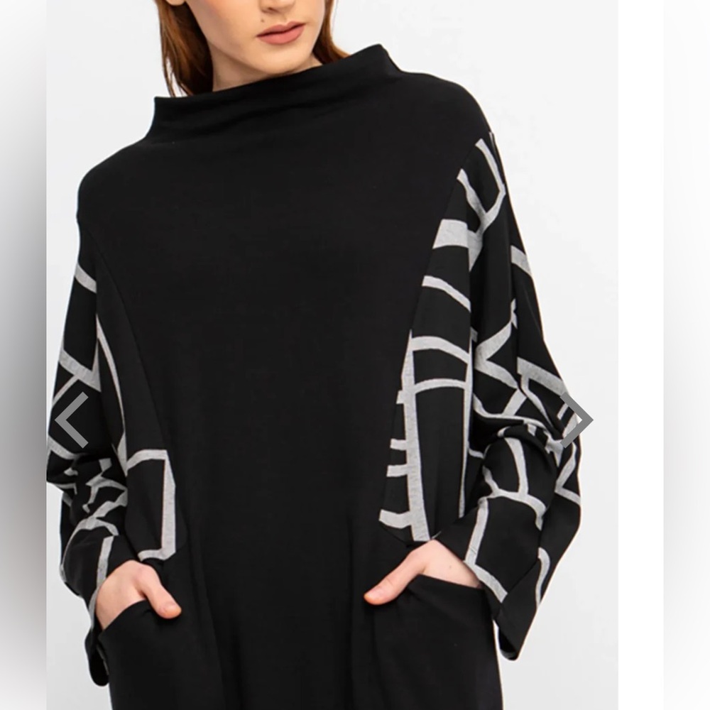 NWT OZAI N KU NOCTURNE MID DRESS, PIANO Black Size Small $254 - Picture 3 of 14
